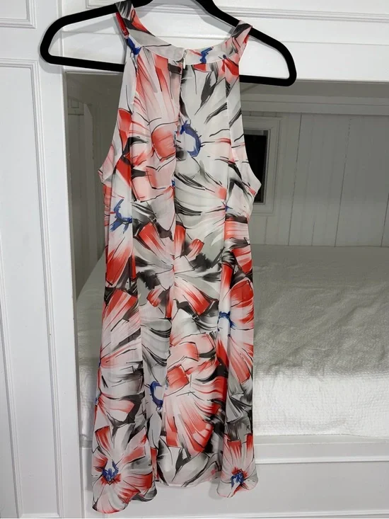 Betsey Johnson Floral Chiffon Dress - Picture 1 of 7